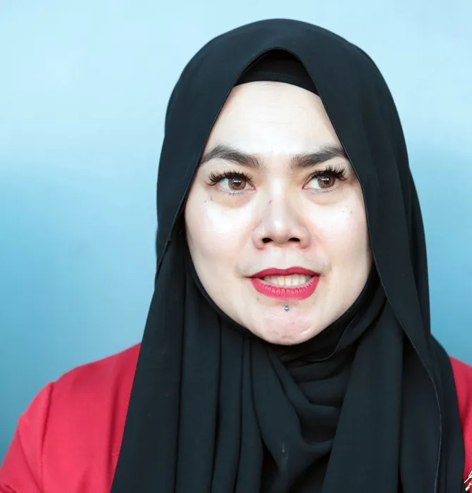 Belum mengetahui lebih jauh tentang kebenaran kabar tersebut, Sarita enggan berkomentar banyak.  © KapanLagi.com/Muhammad Akrom Sukarya