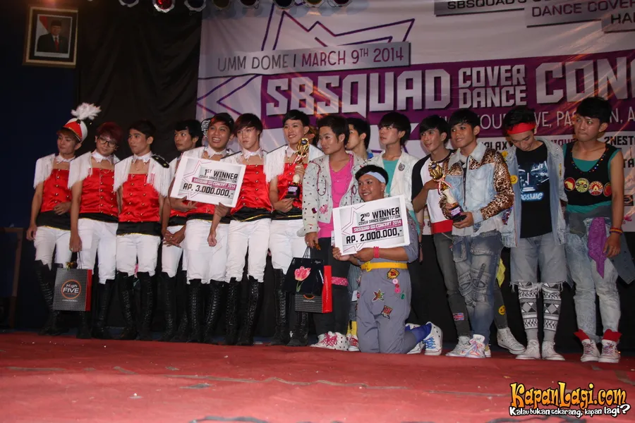 Pemenang lomba dance SBSquad Dance Cover Concert 2014. ©KapanLagi.com