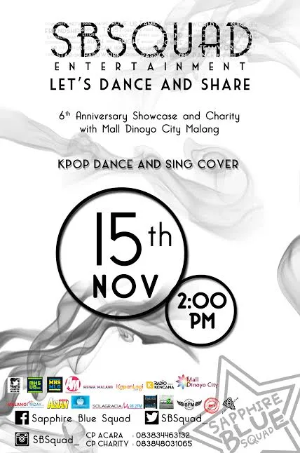Event K-Pop dengan tujuan charity melawan asap yang bakal digelar oleh SBSquad, tim cover dance asal Malang, Jawa Timur. ©SBSquad Entertainment