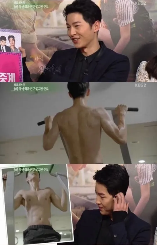 Adegan topless, Song Joong Ki merada ada yang kurang. © soompi.com
