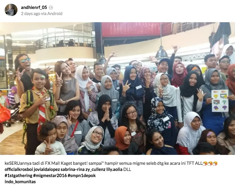 Para peserta gathering migme dan bintang tamu © mig.me