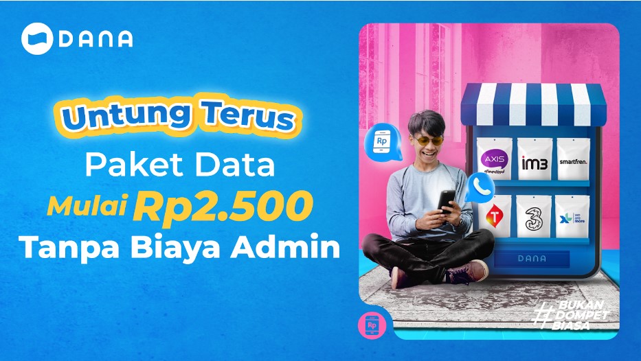 Beli pulsa dan paket data di DANA