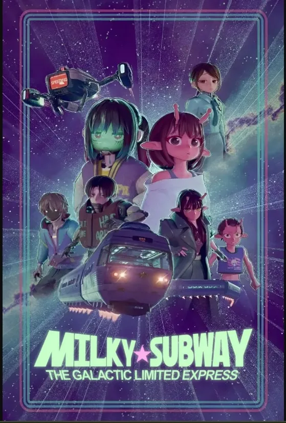 Poster Milky Subway The Galactic Limited Express.