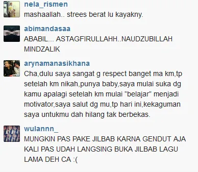 Komentar lain dari fans Marshanda. @instagram.com/marshanda99
