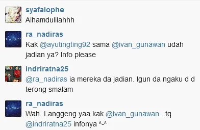 Komentar dari follower Ivan Gunawan di Instagram. @instagram.com/ivan_gunawan