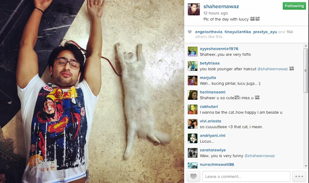 Shaheer Sheikh kocak ya? @instagram.com/shaheernawaz