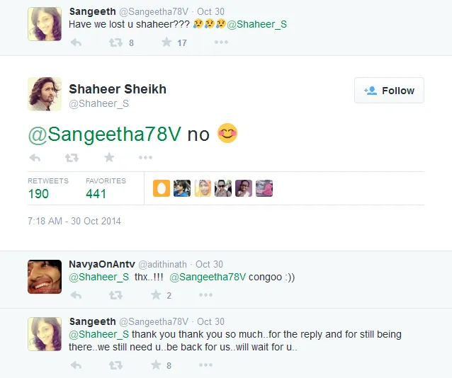 Shaheer Sheikh lupakan fans? Tentu tidak. @twitter.com/shaheer_s