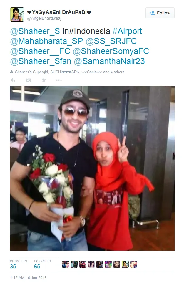 Shaheer Sheikh dan fans setianya. @twitter.com/angelbhardwaaj