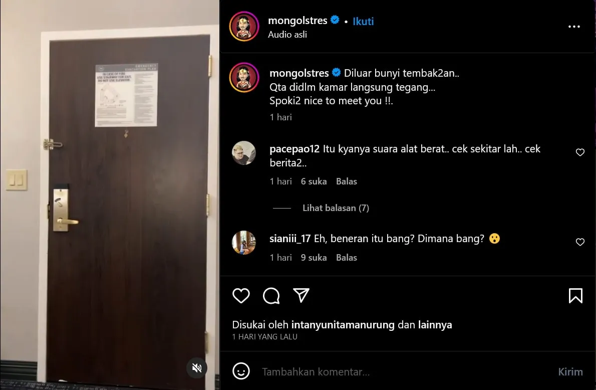 Bertepatan Dengan Peristiwa Penembakan