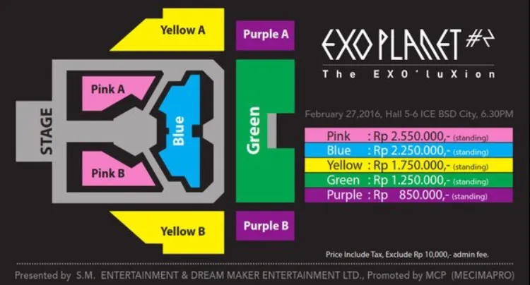Belum dapat tiket konser EXO? Kita punya 3 tiket gratis nih, buruan ikutan kuisnya yuk © Mecima Pro
