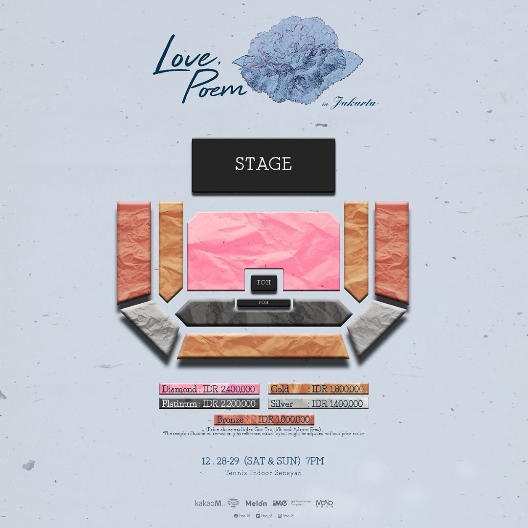 Ini Seating Plan dan Tanggal Penjualan Tiket Konser IU 'Love Poem in