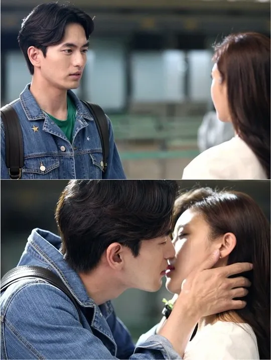 Cukup sekali percobaan, adegan airport kiss akhirnya lahir. ©SBS
