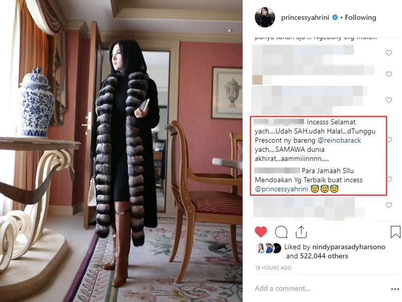 © Instagram/Princessyahrini
