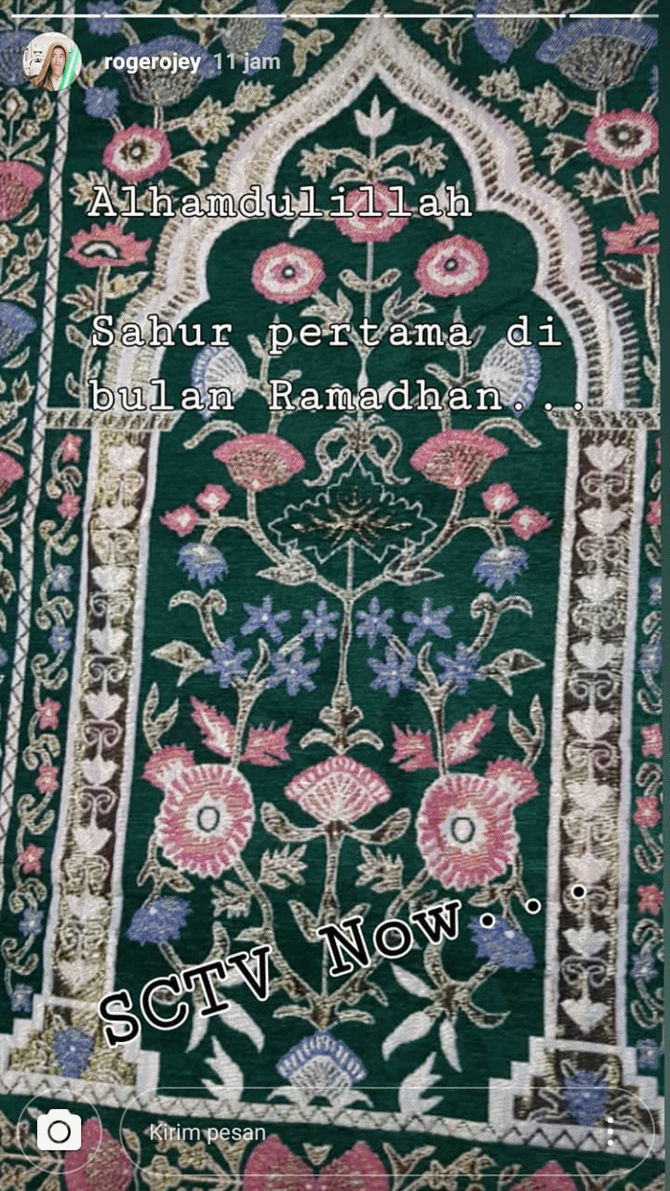 Insta story Roger Danuarta (credit: instagram.com/stories/rogerojey)