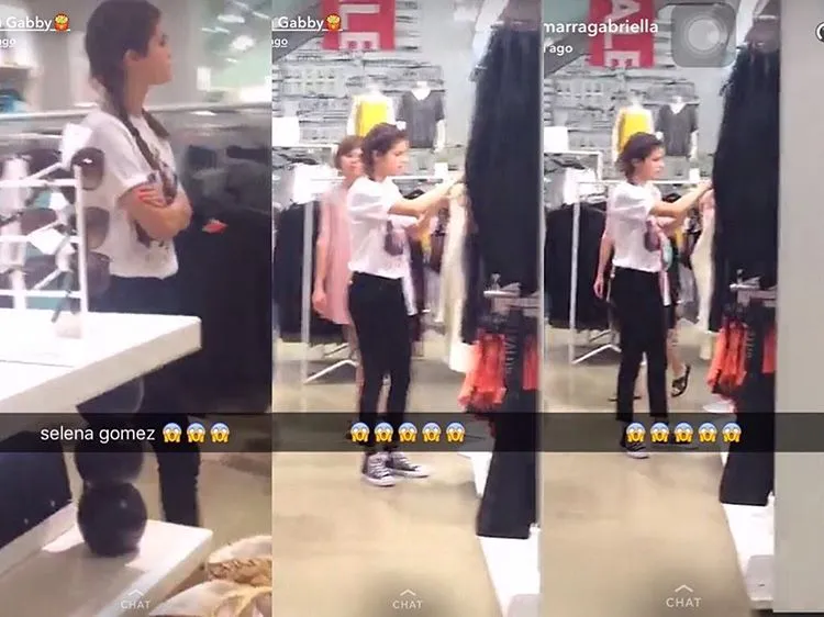 Spotted! Selena Gomez tengah berbelanja di salah satu mall besar Indonesia © instagram.com/ina_selenator