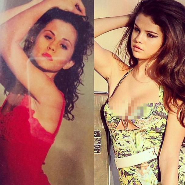 Nggak cuma mirip, keduanya juga sama-sama seksi bukan? @ instagram.com/selenagomez