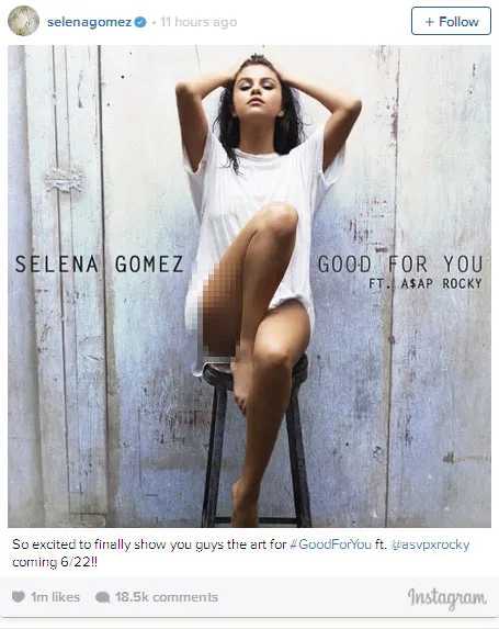 Artwork Selena Gomez @foto: Official Instagram Selena Gomez