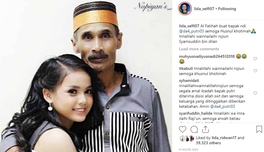 Hasil gambar untuk Innalillahi, Ayah Selfi Lida Meninggal Dunia