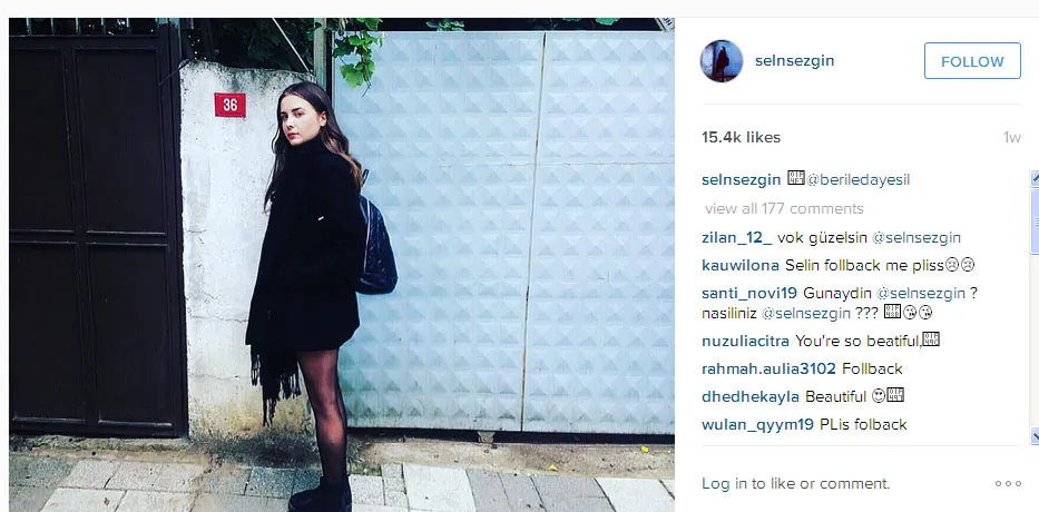 Ini dia penampilan kece Selin Sezgin, kamu suka gayanya? © Instagram.com/selnsezgin