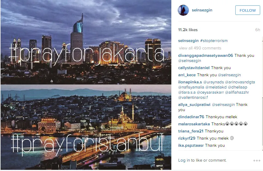 Pemeran Melek, Selin Sezgin juga peduli dengan aksi terorisme © Instagram.com/selnsezgin