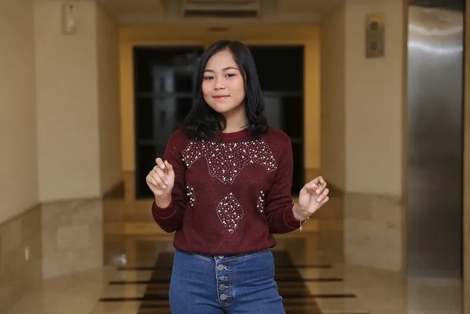 Menyandang title sebagai pemenang LIDA 2018, Selvy merasa terbebani © KapanLagi.com/Nurwahyunan