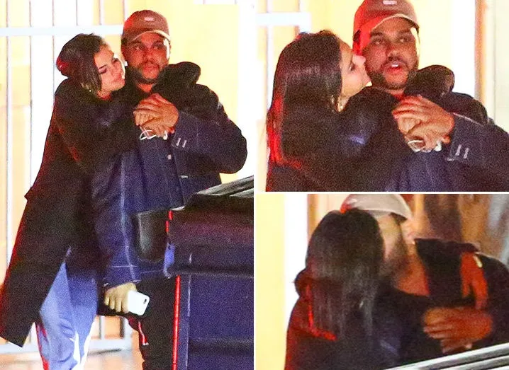 Selena Gomez dan The Weeknd tertangkap kamera ciuman © vai TMZ