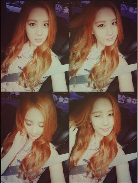 Seohyun Girls Generation dengan rambut pirang barunya. ©koreaboo.com