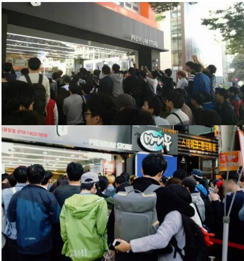 Suasana lokasi fans-sign Seolhyun AOA. ©onehallyu.com