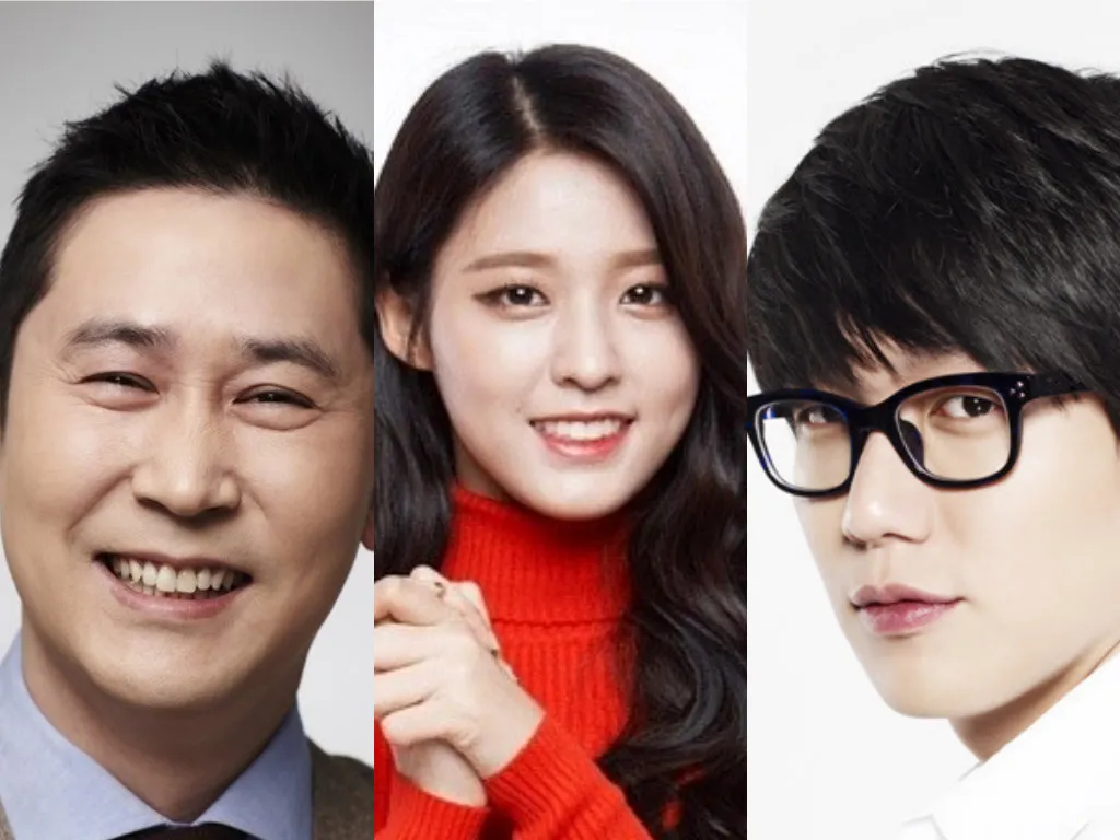 Shin Dong Yup, Seolhyun AOA, dan Sung Si Kyung dipercaya jadi host 2015 KBS Drama Awards. © soompi.com