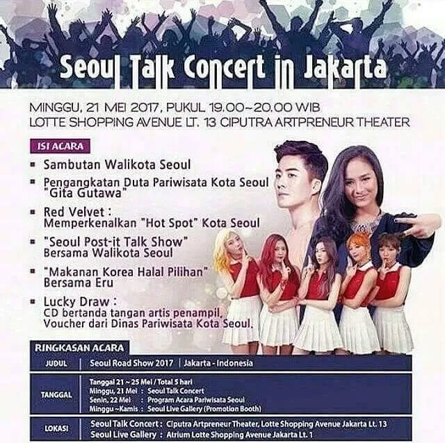 Agenda acara Seoul Talk Concert © twitter.com/eru_indonesia