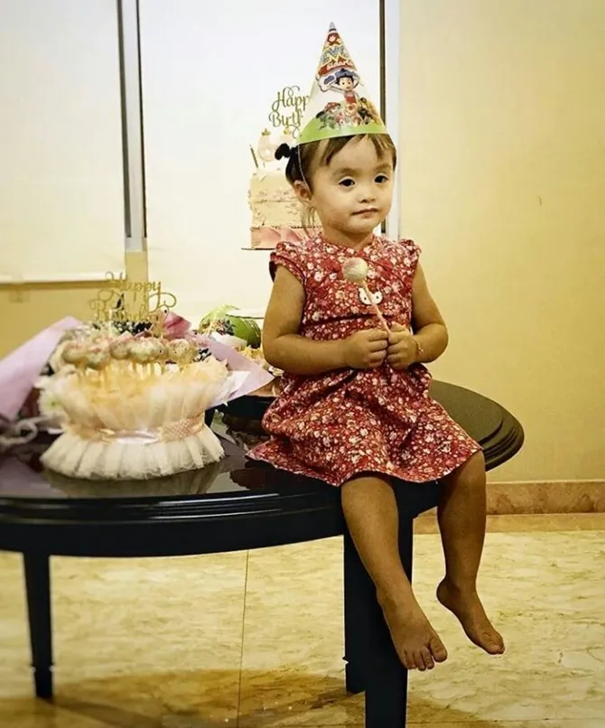 Kathleen pun kini berusia dua tahun (credit: instagram.com/kathleensidarta)