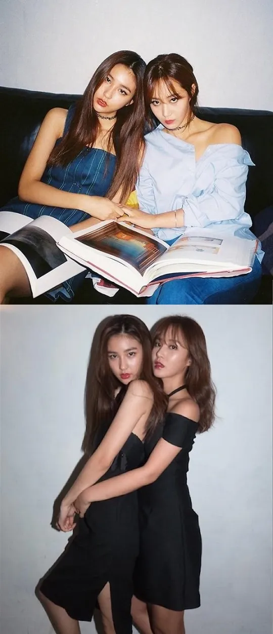 Yuri Girls Generation kembali menggandeng sepupu cantiknya, Vivian untuk pose bareng di majalah. © netizenbuzz.com