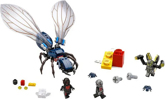 Set lego yang bisa jadi sedikit membocorkan ANT-MAN karena mendadak ada dua karakter superhero mini ini yang muncul. ©digitalspy.co.uk