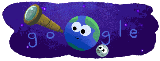 Google Doodle mengenai penemuan 7 planet mirip Bumi © Google