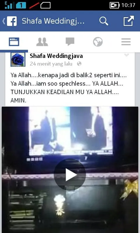 Keponakan Mario merasa sang motivator memutarbalikkan fakta/©facebook.com/shafaweddingjava