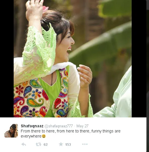 Ini dia momen saat Shafaq Naaz tertawa lepas karena isi cerita lucu @twitter.com/shafaqnaaz777