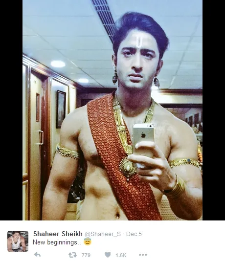 Shaheer Sheikh bakal jadi pangeran Ashoka? ©twitter/shaheer_s