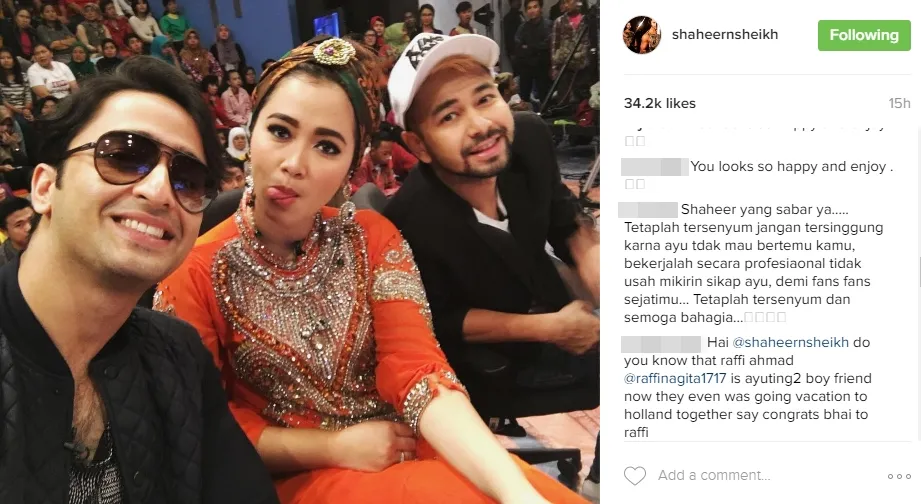 Shaheer selfie bareng Raffi ©instagram/shaheernsheikh
