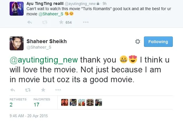 Duh, emoticonnya bikin nggak kuat. @twitter/shaheer_s