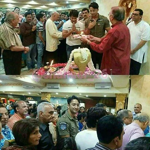 Shaheer Sheikh temani Ravi Bhatia rayakan Dussehra. ©twitter/shaheer_26