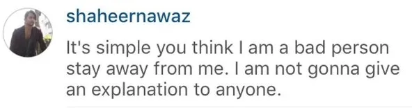 Shaheer minta kepada haters agar menjauh. ©instagram/shaheernawaz