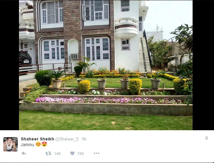 Mewah dan megahnya hunian Shaheer di Jammu ini, rumah baru? © Twitter.com/Shaheer_S