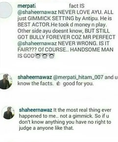Shaheer bantah hubungannya dengan Ayu settingan. ©instagram/shaheernawaz