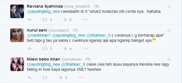 Netizen pun heboh! @twitter/Ayu Ting Ting