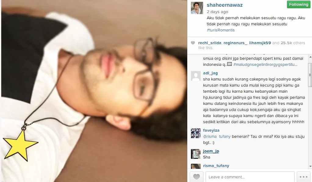 Fans protes penampilan baru Shaheer. @instagram/shaheernawaz