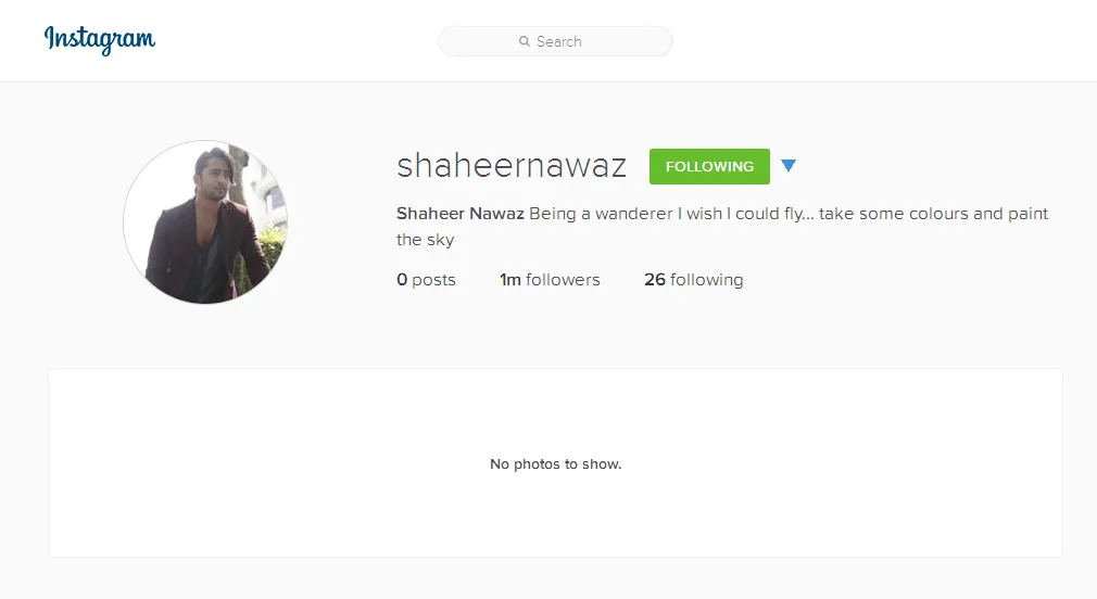 Shaheer Sheikh hapus semua postingan Instagramnya. ©instagram/shaheernawaz