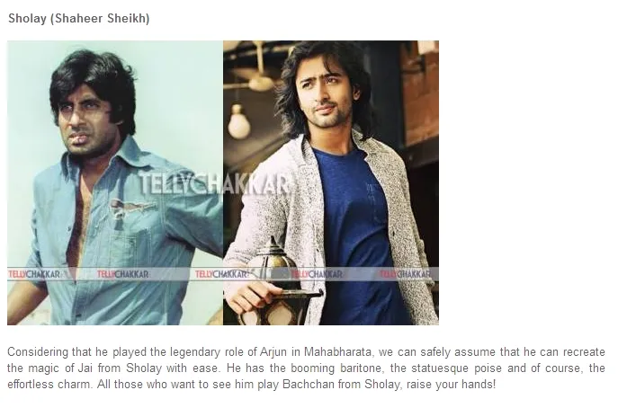 Shaheer dianggap cocok gantikan Amitabh Bachchan. ©tellychakkar