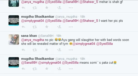 Fans India tak mau jodoh Shaheer diserang oleh fans Ayu. @twitter/shaheer_s