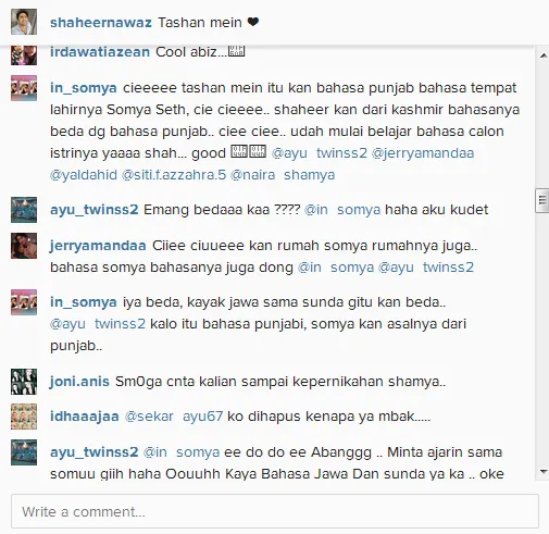 Shaheer pakai bahasa Punjab demi Soumya? @instagram/shaheernawaz