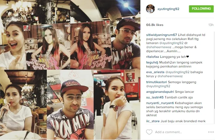 Shaheer bakal lamar Ayu bulan depan? ©instagram/ayutingting92